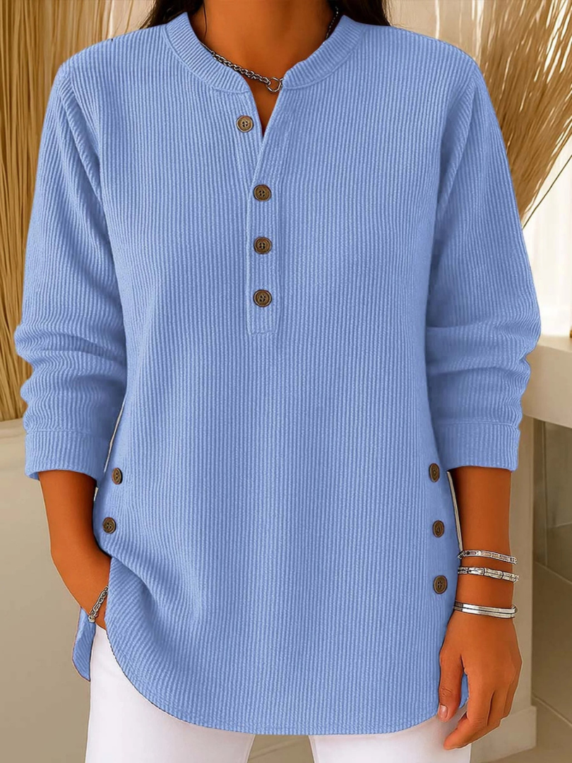 Jane button henley tunic