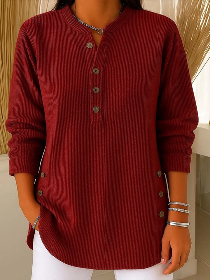 Jane button henley tunic