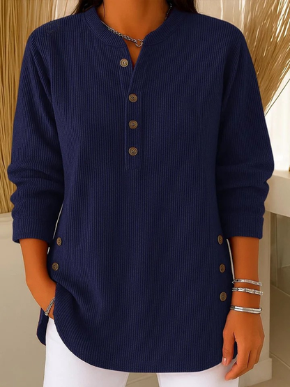 Jane button henley tunic