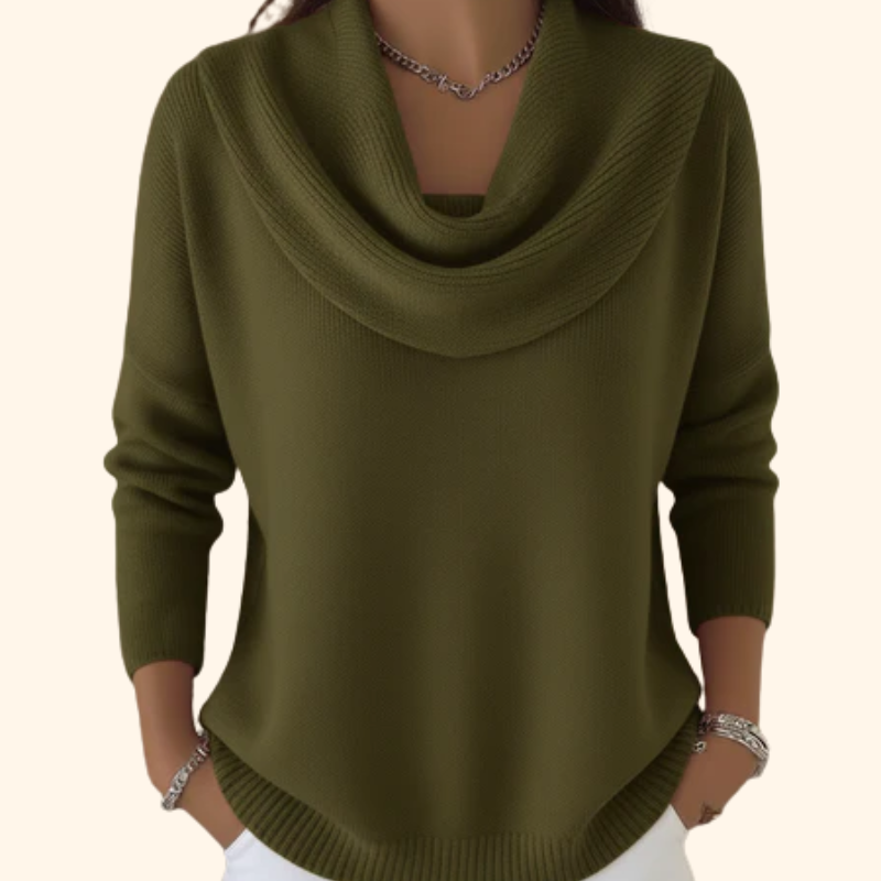 Doris cowl-neck sweater