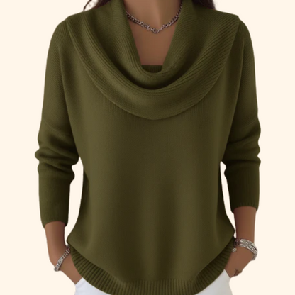 Doris cowl-neck sweater