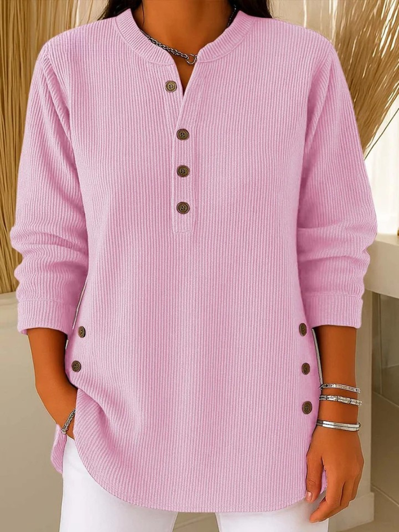 Jane button henley tunic