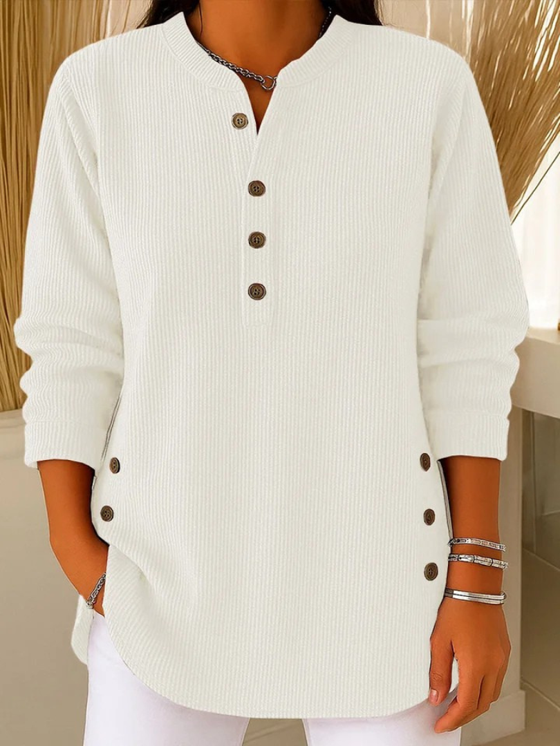 Jane button henley tunic