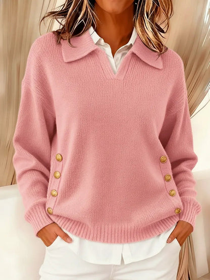 Vicki v-neck collared sweater