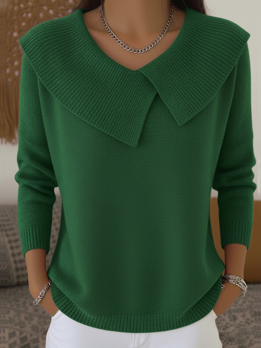Ann warm soft-collar sweater