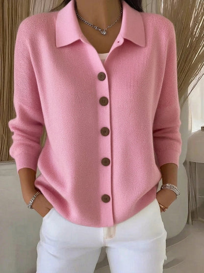 Maureen collared button cardigan