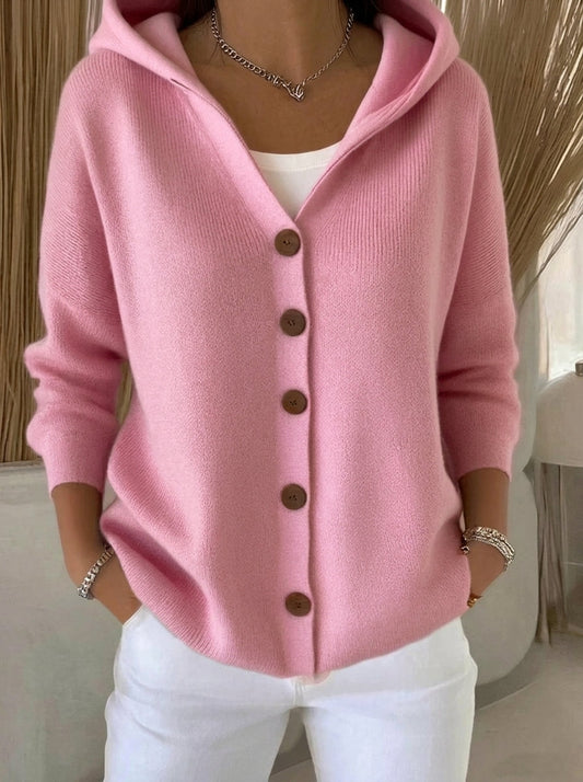 Darlene hooded knit cardigan