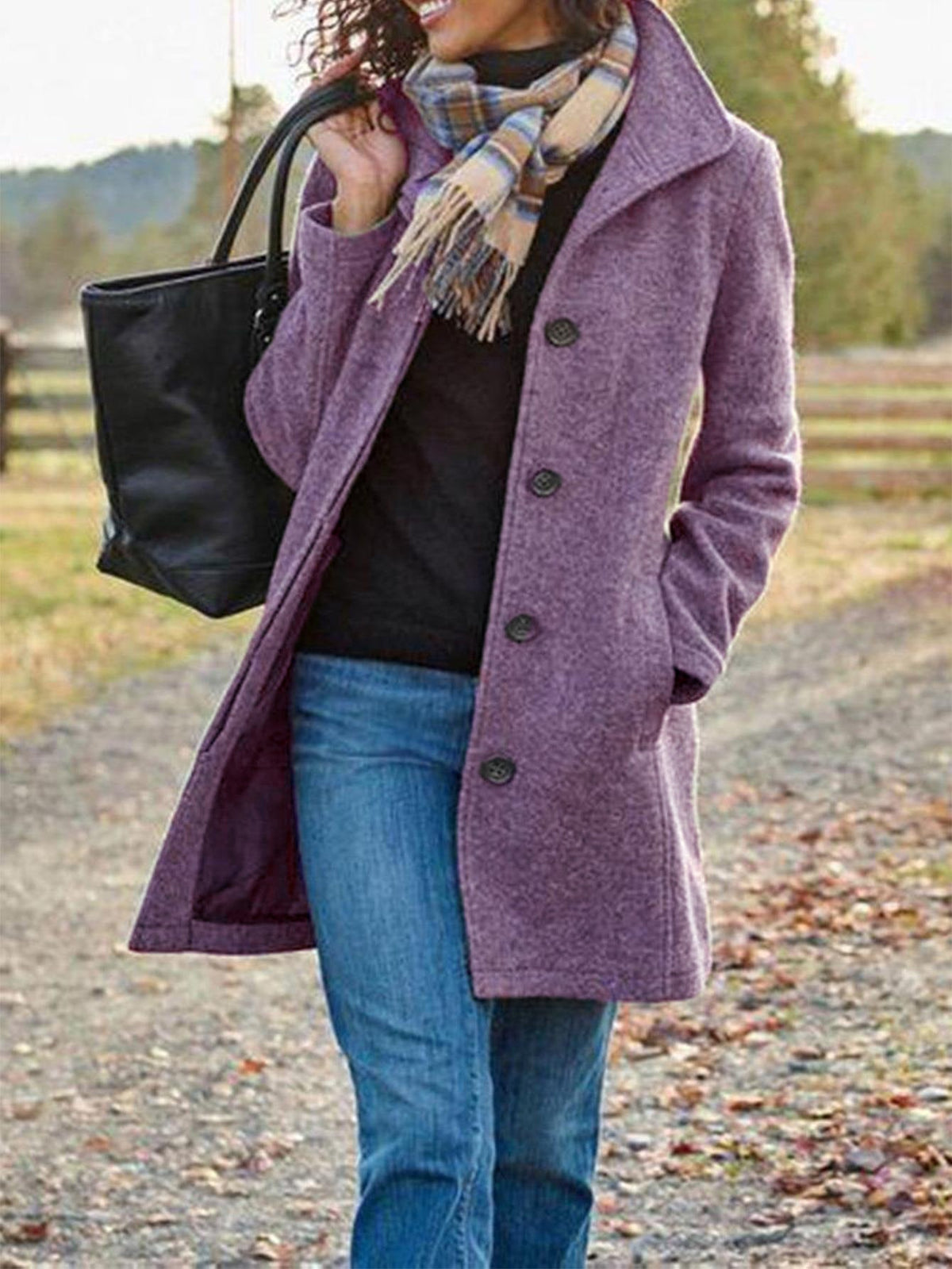 Clarisse retro long woolen coat