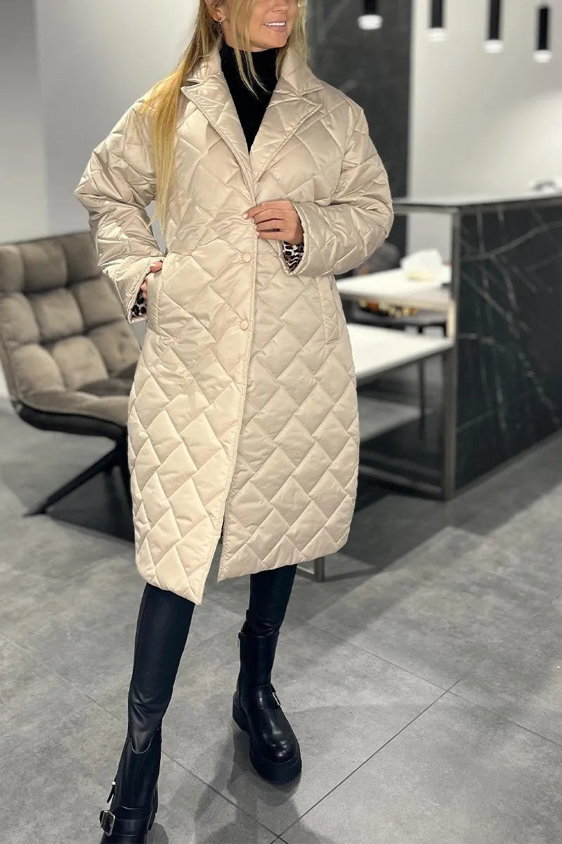 Eliana reversible quilted coat
