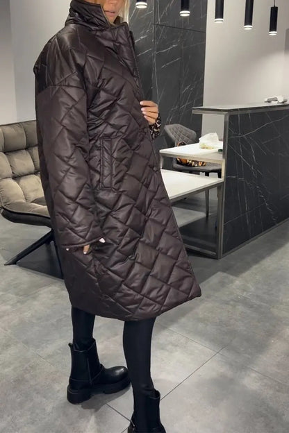 Eliana reversible quilted coat