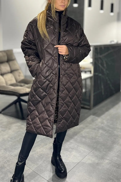 Eliana reversible quilted coat